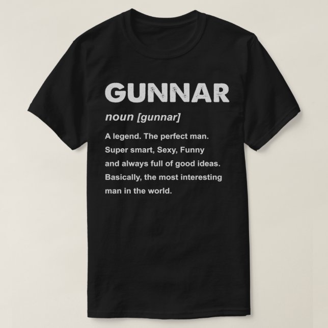 Camiseta Gunnar Name Gift Pullover (Diseño del anverso)