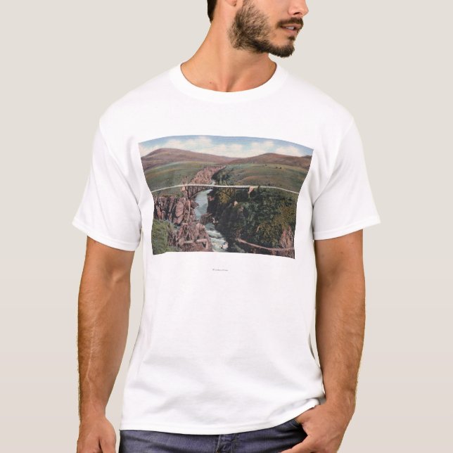 Camiseta Gunnison, CO - puente de Sapinero sobre el lago (Anverso)