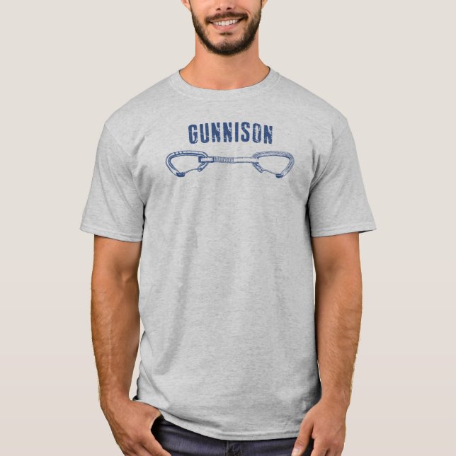 Camiseta Gunnison Colorado Rock Climbate Quickdraw (Anverso)