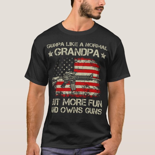 Camiseta Gunpa Como Un Abuelo Normal Pero Más Diversión Y D (Anverso)
