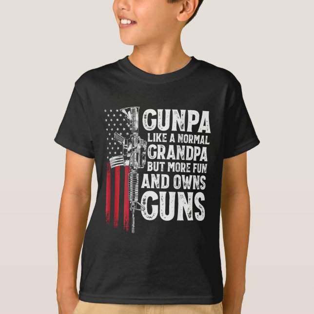 Camiseta Gunpa Like A Normal Grandpa Fun Y Owings (En) (Anverso)