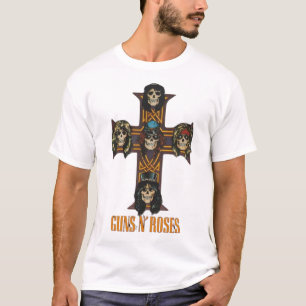 Camiseta Guns N' Roses Apetito de Destrucción Cruz de Cráne
