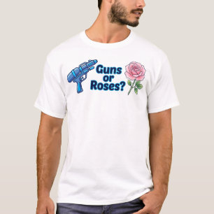Camiseta Guns or Roses Gender Reveal Team Boy Team Girl T-S