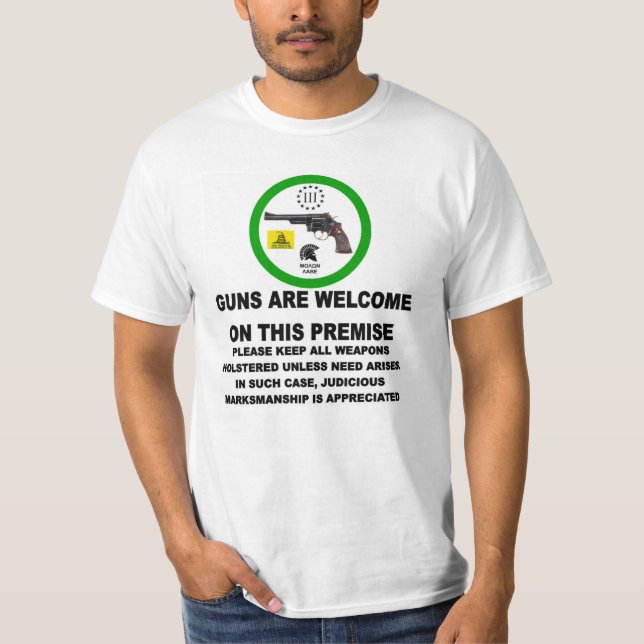 CAMISETA GUNS WELCOME (Anverso)