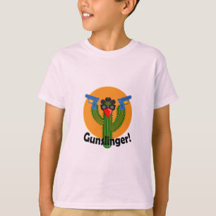 Camiseta Gunslinger Cactus Design - Niños Hanes TAGLESS® T-