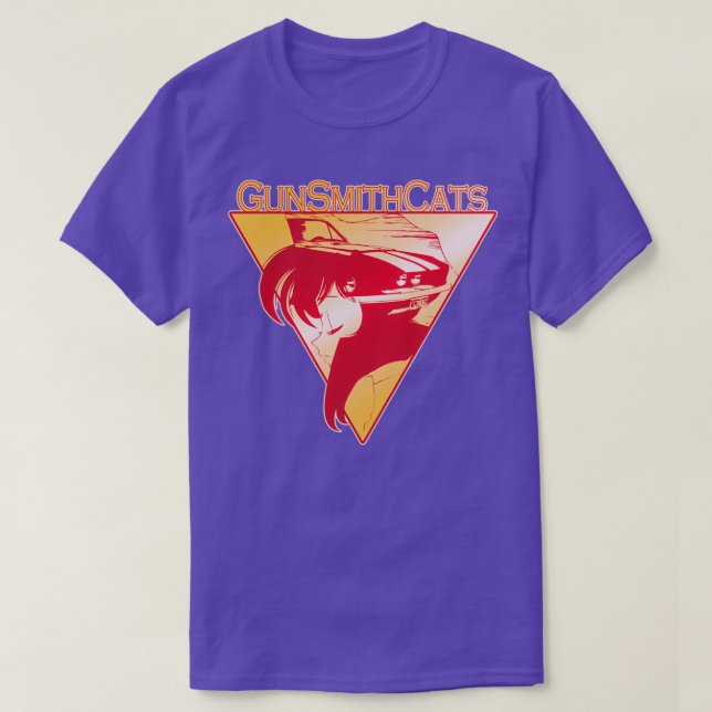 Camiseta GunSmith Cats RALLY NARANJA (Diseño del anverso)