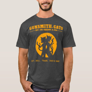 Camiseta Gunsmith Cats Shop naranja