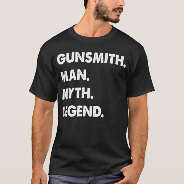Camiseta Gunsmith Man Myth Legend (Anverso)