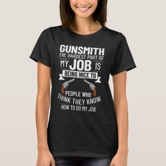 Camiseta Gunsmithing Weapon Gunsmith Guns Maker Quotes  3