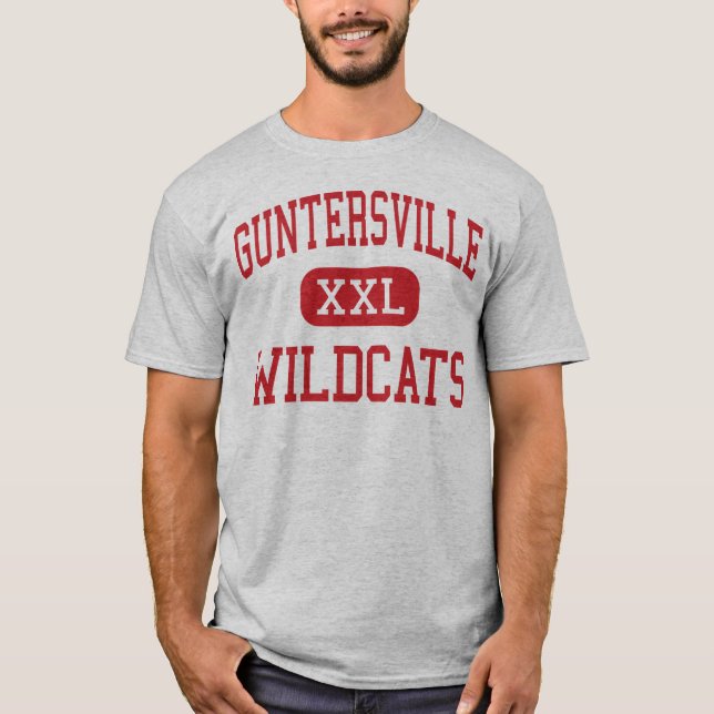 Camiseta Guntersville - gatos monteses - alto - (Anverso)
