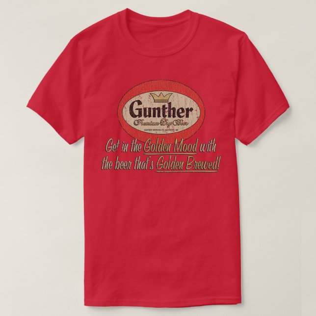Camiseta Gunther Beer 1881 T (Diseño del anverso)