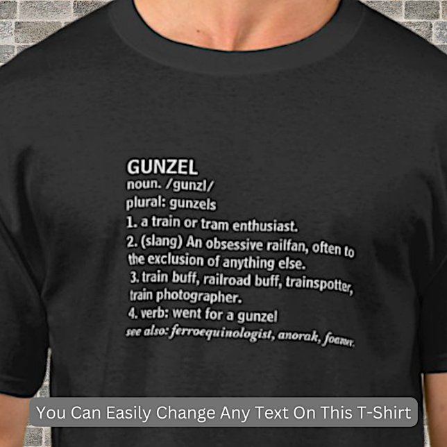 Camiseta Gunzel - Entusiasta del tren diesel de vapor (Subido por el creador)