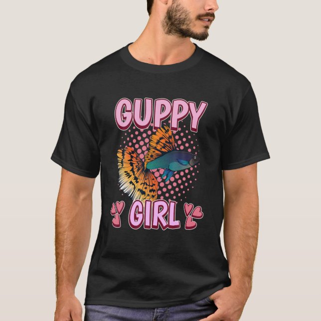 Camiseta Guppie Propietaria de Acuario de Pescado Guppy Chi (Anverso)