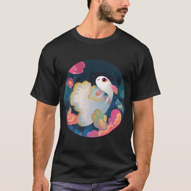 Camiseta Guppy flor (Anverso)