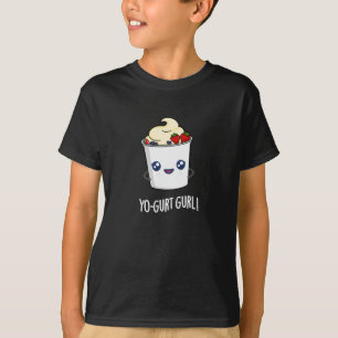 Camiseta Gurl Gurl Graciosa Yogurt Pun Dark BG