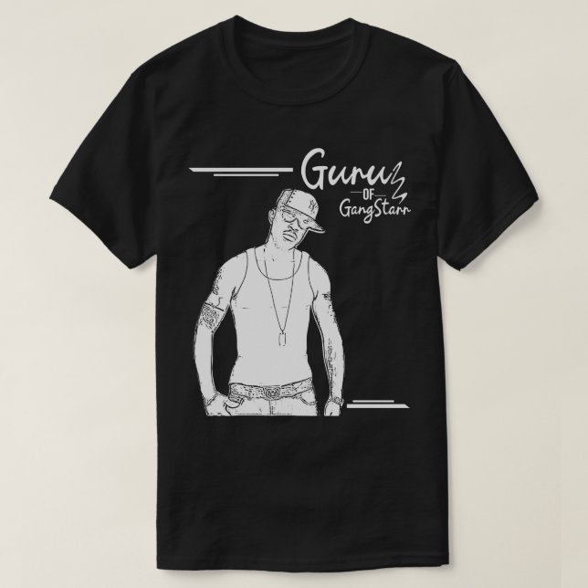 Camiseta Gurú de Gang Starr (Diseño del anverso)