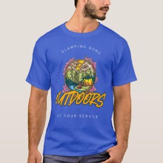 Camiseta Guru de Glamping a su servicio Mujeres de camping