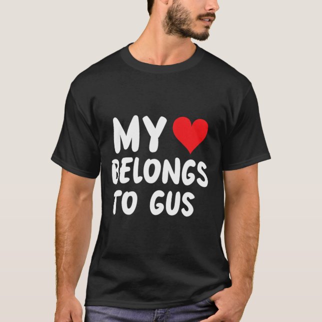 Camiseta Gus - Mi corazón pertenece a Gus - Amor  (Anverso)
