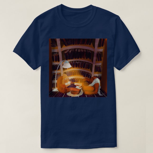 Camiseta Gusano de biblioteca acogedor (Diseño del anverso)