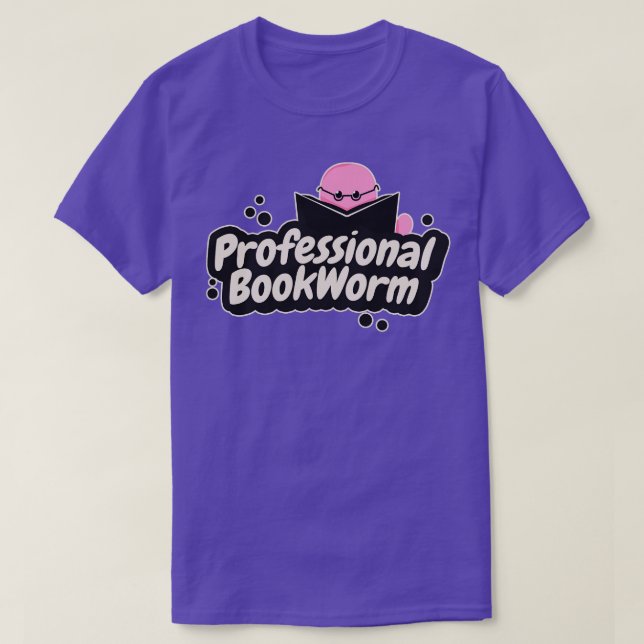 Camiseta Gusano de biblioteca profesional (Diseño del anverso)