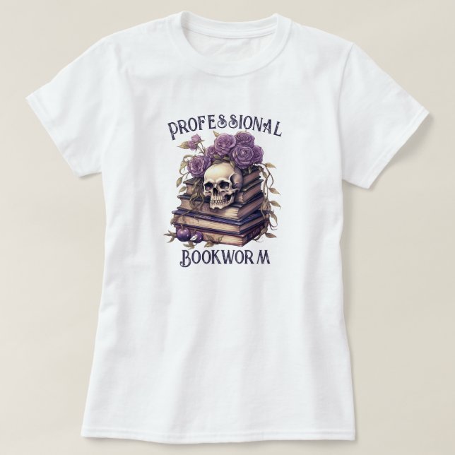 Camiseta Gusano de biblioteca profesional (Diseño del anverso)