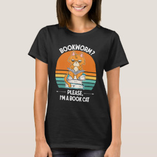 Camiseta Gusano de libro por favor soy un gato de libro