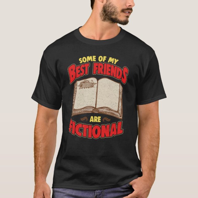 Camiseta Gusano De Libros Algunos De Mis Mejores Amigos Son (Anverso)