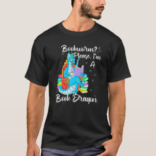 Camiseta Gusano de libros Por favor soy un dragón de libros