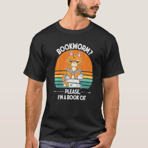 Camiseta Gusano de libros Por favor soy un Gato de libros P