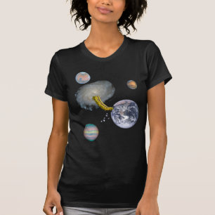 Camiseta Gusano del espacio que come la tierra