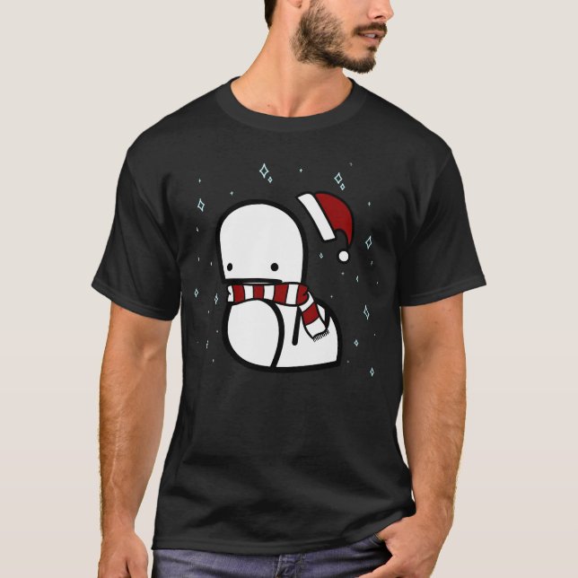 Camiseta Gusano Dino de vacaciones rojas (Anverso)