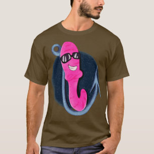 Camiseta Gusano Guay Pescador Hook Bait Angler