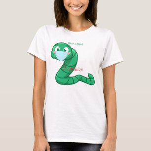 Camiseta Gusano Kawaii Verde Thunder_Cove