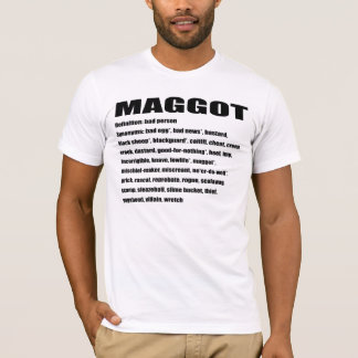 Camiseta Gusano (palabras tomadas de Dictionary.com)