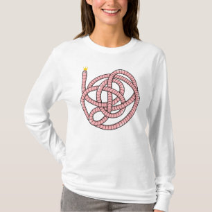 Camiseta Gusano personalizado en la corona