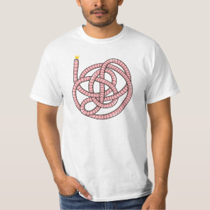 Camiseta Gusano personalizado en la corona