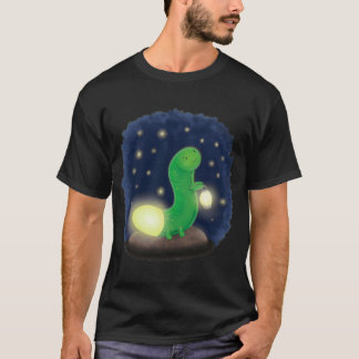 Camiseta Gusano verde suave con Personalizado de linterna