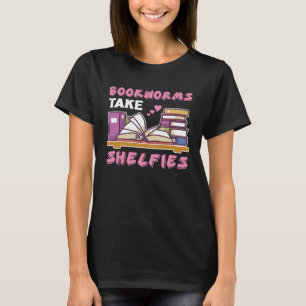 Camiseta Gusanos de libros toman estantes del libro Nerds l