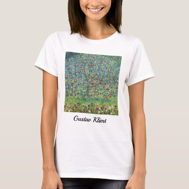 Camiseta Gustav Klimt - Árbol de manzanas (Anverso)