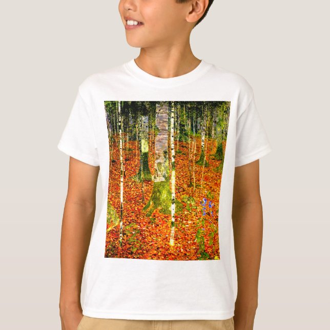 Camiseta Gustav Klimt Birch Trees (Anverso)