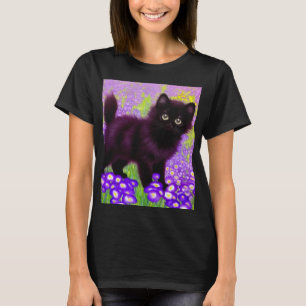 Camiseta Gustav Klimt Black Kitten
