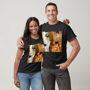 Camiseta Gustav Klimt, cuadros Collage, arte combinado