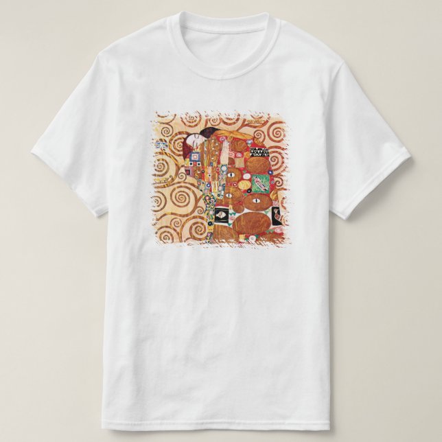 Camiseta Gustav Klimt - El abrazo - Pintura Bella Artes (Diseño del anverso)