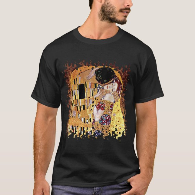 Camiseta Gustav Klimt - El Beso - Vintage Art Nouveau (Anverso)