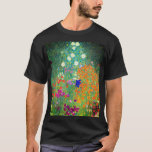 Camiseta Gustav Klimt Flower Garden<br><div class="desc">Camiseta con el jardín de flores de la pintura al óleo de Gustav Klimt (1906). Un bonito jardín de flores moradas,  rojas,  blancas,  azules y naranjas. Un gran regalo para los amantes del arte Art Nouveau y austriaco.</div>