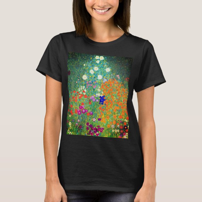 Camiseta Gustav Klimt Flower Garden (Anverso)
