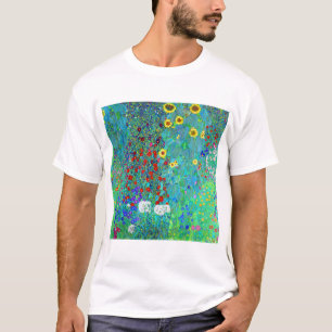 Camiseta Gustav Klimt Garden con girasoles