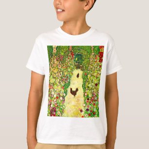 Camiseta Gustav Klimt Garden con pollos
