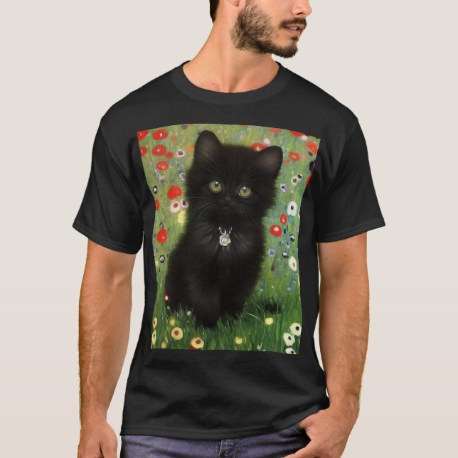 Camiseta Gustav Klimt Kitten (Anverso)