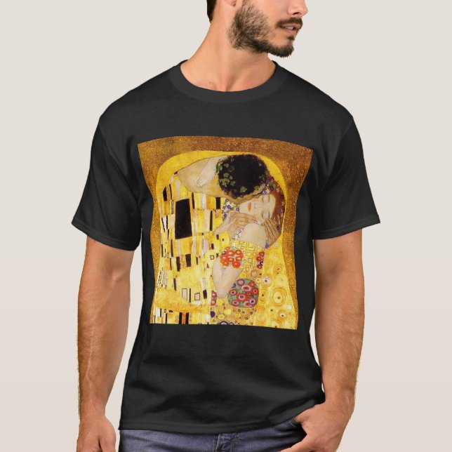 Camiseta Gustav Klimt La Pintura Clásica Del Beso (Anverso)